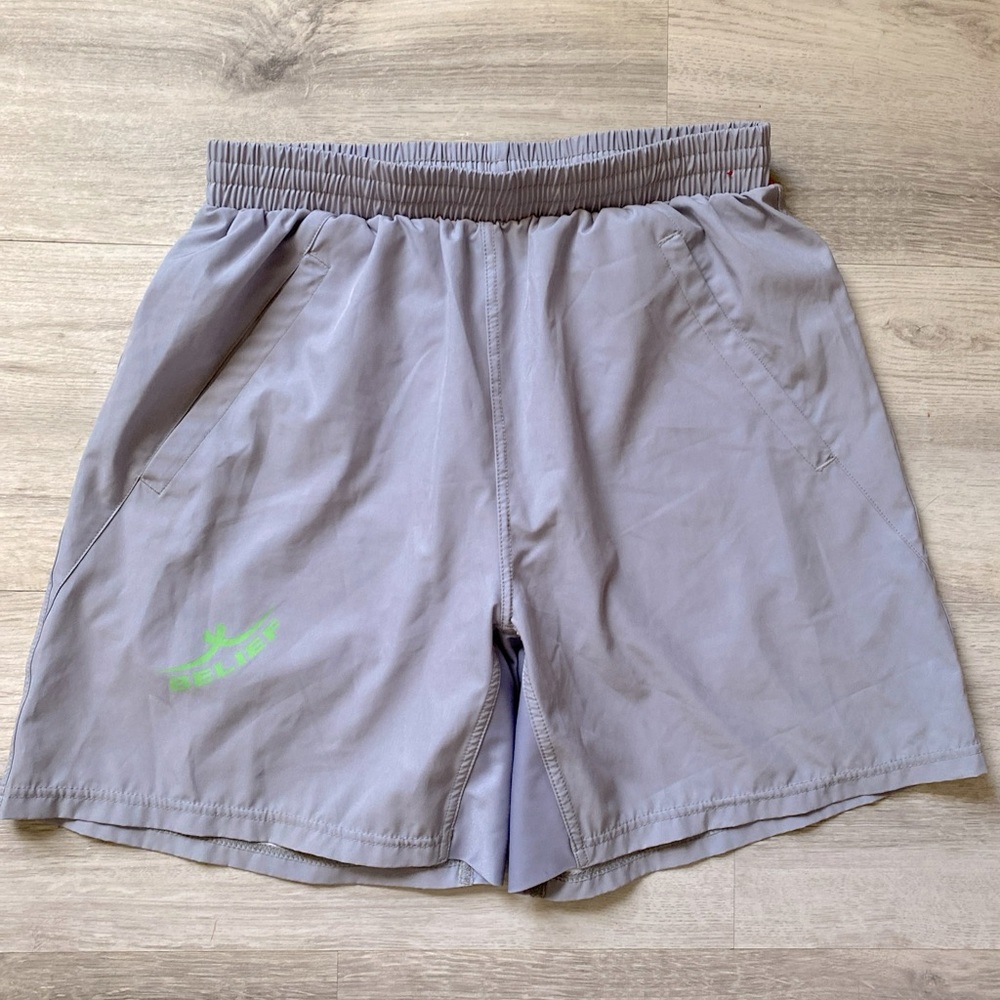 Belief Gray Athletic Shorts Men’s Size Large